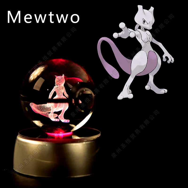 Bola de Cristal Pokémon – Com Base LED