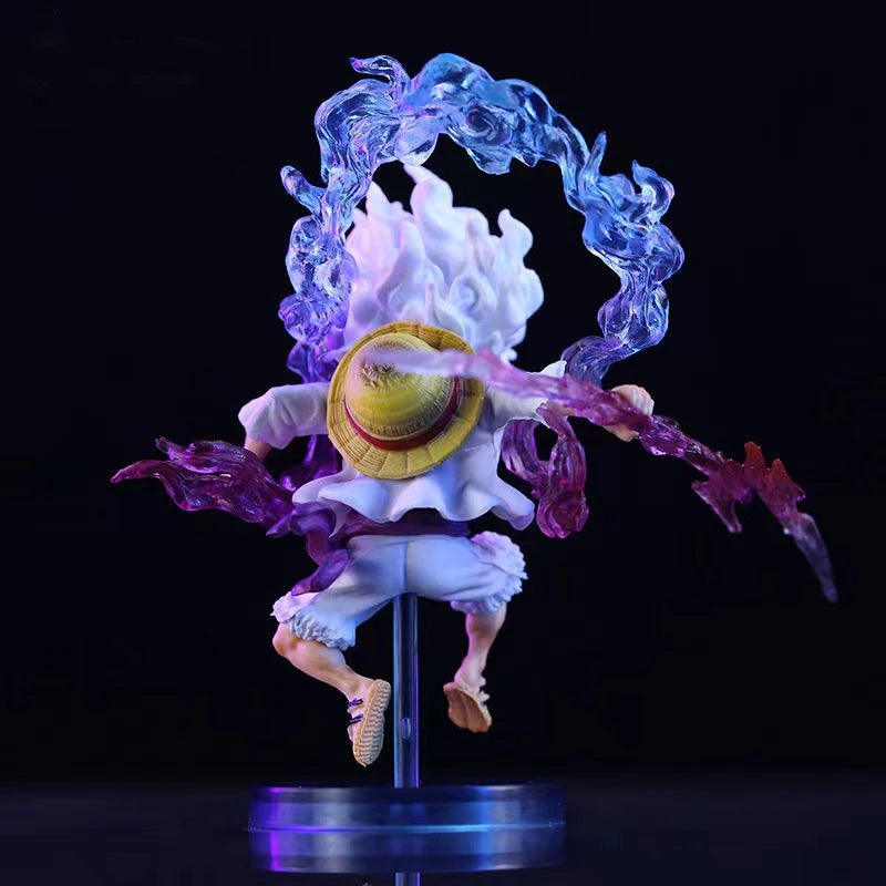 Figura Luffy Gear 5 – Deus Sol Nika (10cm) | One Piece – Edição de Colecionador