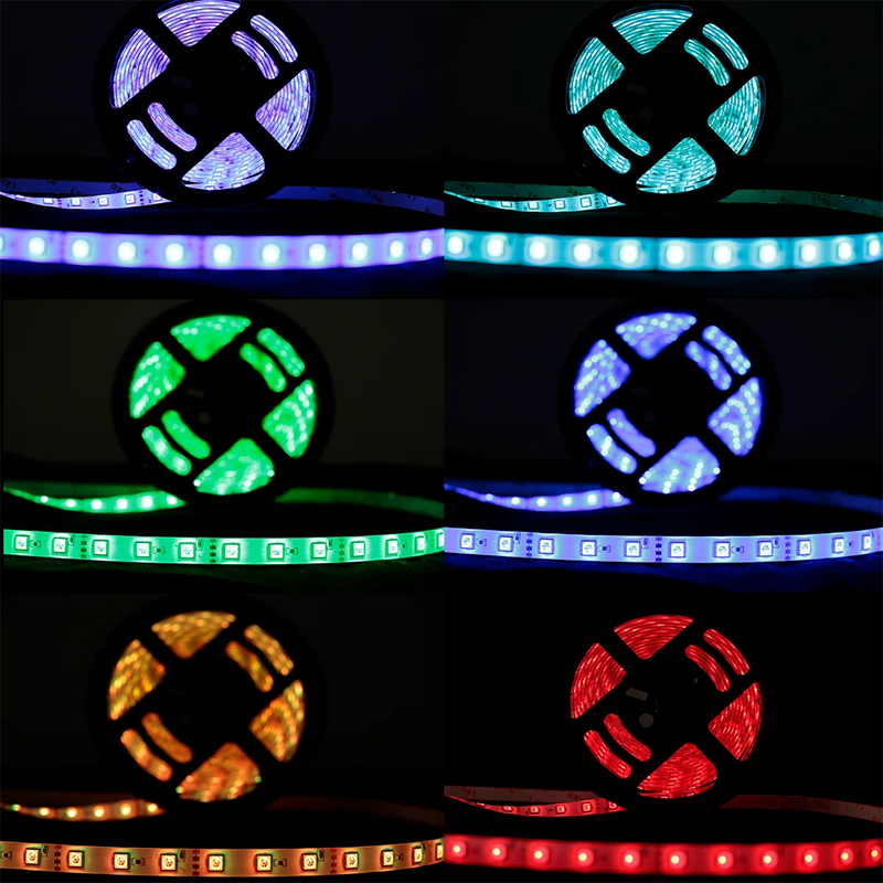 Fita LED RGB 5050 – 5 Metros com Controle e Fonte | À Prova d'Água – IP65 | Bivolt