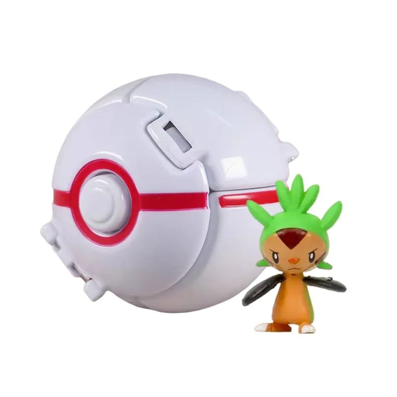 Pokebola com figura Pokémon colecionável