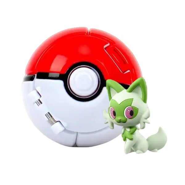 Pokebola com figura Pokémon colecionável