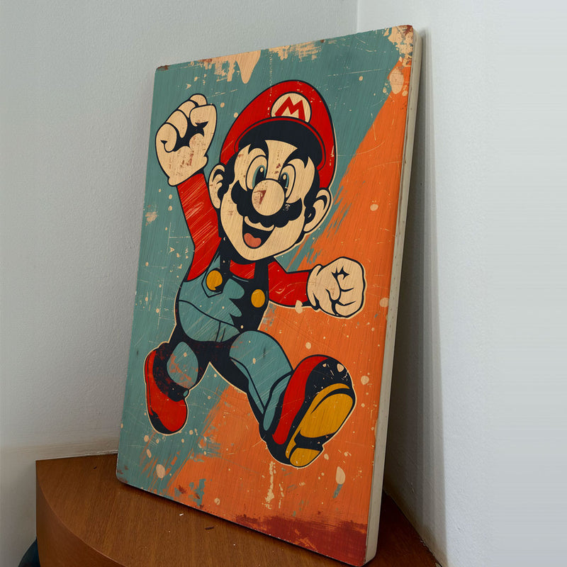 Quadro Decorativo - Coleção Games Retro - 60x40cm - Mario Bros