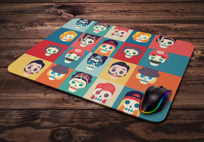Mouse pad Gamer Caveira Famosas