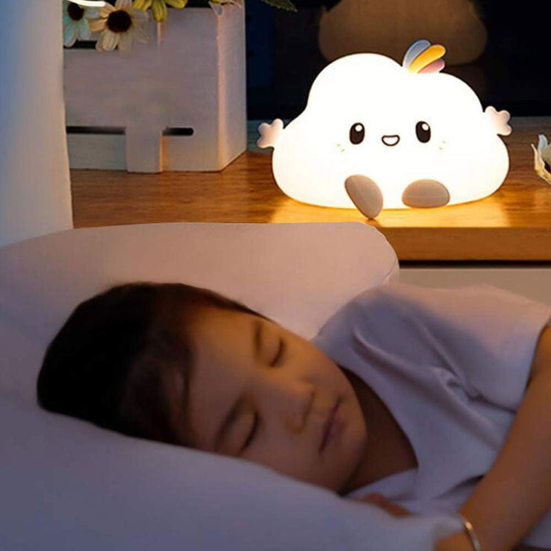 Luminária Touch Luz Noturna Nuvem de Silicone LED