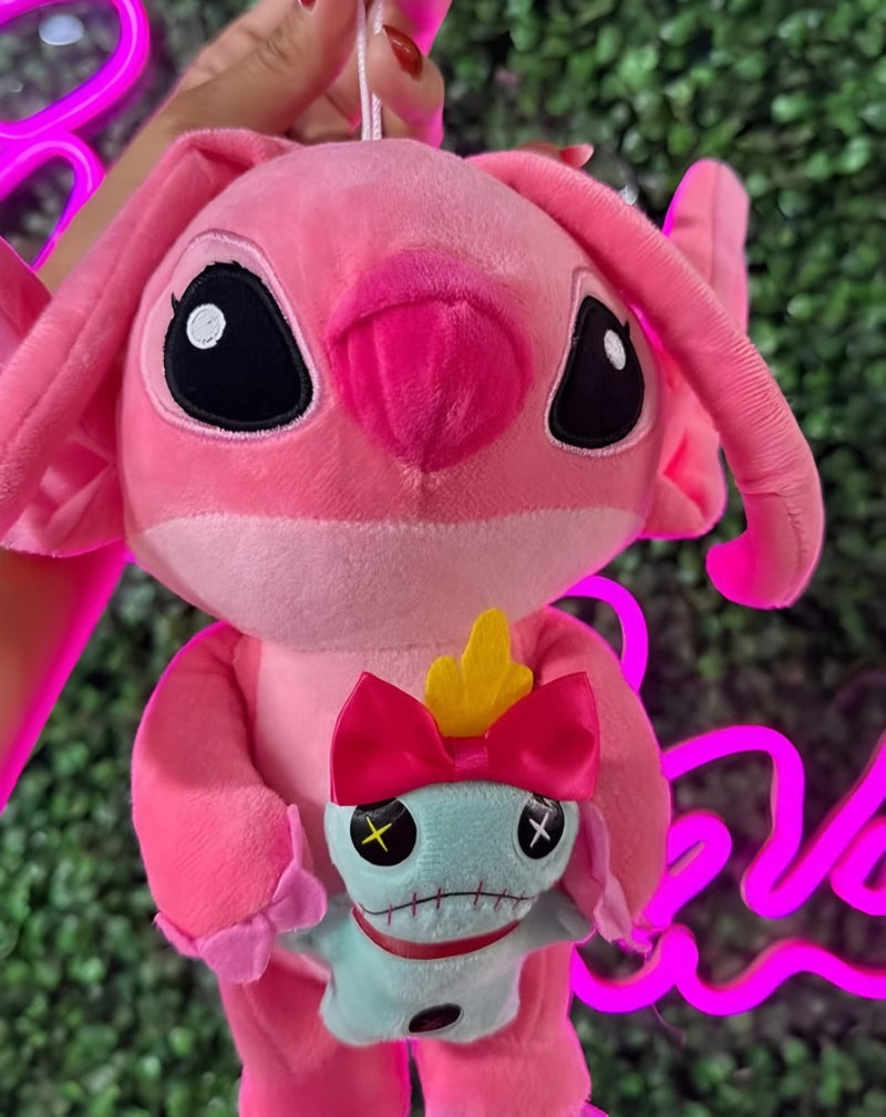 Pelúcia Stitch e Angel – 25cm | Lilo &amp; Stitch