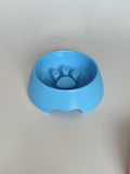 Comedouro Antivoracidade para Cães e Gatos – Estampa de Patinha | 14cm