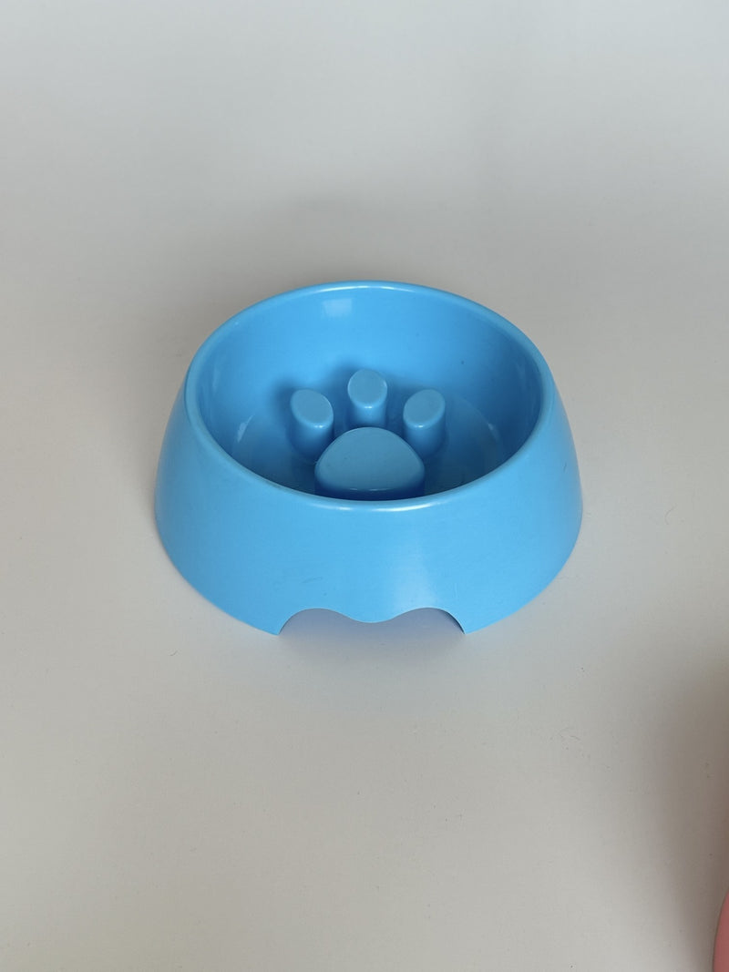 Comedouro Antivoracidade para Cães e Gatos – Estampa de Patinha | 14cm
