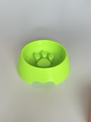 Comedouro Antivoracidade para Cães e Gatos – Estampa de Patinha | 14cm