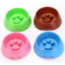 Comedouro Antivoracidade para Cães e Gatos – Estampa de Patinha | 14cm