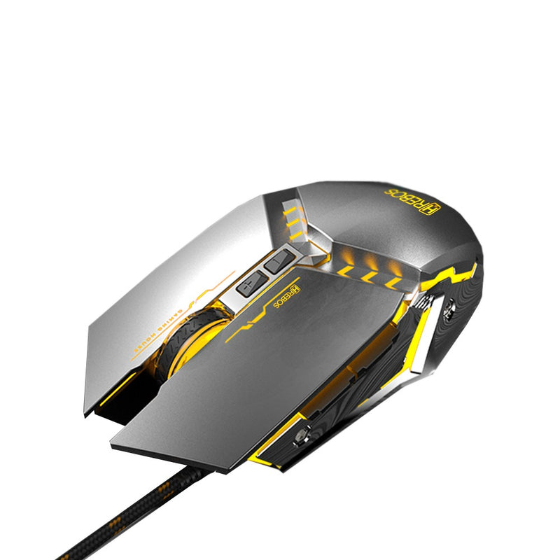 Mouse Gamer Com Fio USB 7 Botões LED RGB Hrebos HS-311