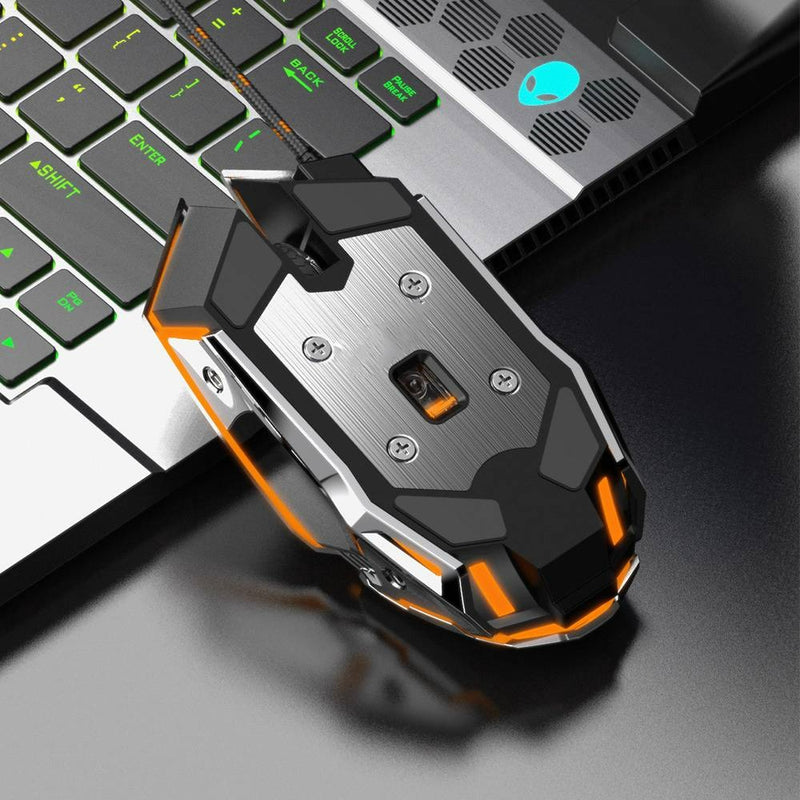 Mouse Gamer Com Fio USB 7 Botões LED RGB Hrebos HS-311