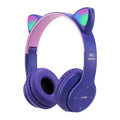 Fone de Ouvido Bluetooth Orelha de Gato P47M – LED RGB, Som Potente e Design Encantador